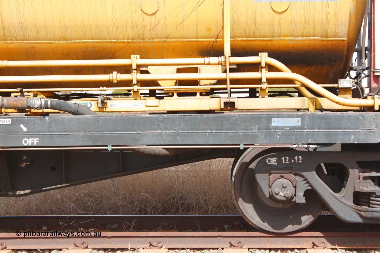 160409 IMG 7072
Parkeston, Aurizon rail grinder MMY type MMY 034, built in the USA by Loram as RG331 ~2004, imported into Australia by Queensland Rail, now Aurizon, in April 2009, detail picture. Peter Donaghy image.
Keywords: Peter-D-Image;MMY-type;MMY034;Loram-USA;RG331;rail-grinder;detail-image;