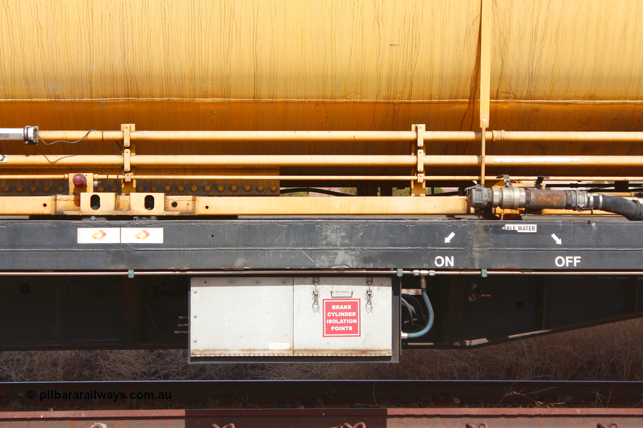 160409 IMG 7074
Parkeston, Aurizon rail grinder MMY type MMY 034, built in the USA by Loram as RG331 ~2004, imported into Australia by Queensland Rail, now Aurizon, in April 2009, detail picture. Peter Donaghy image.
Keywords: Peter-D-Image;MMY-type;MMY034;Loram-USA;RG331;rail-grinder;detail-image;