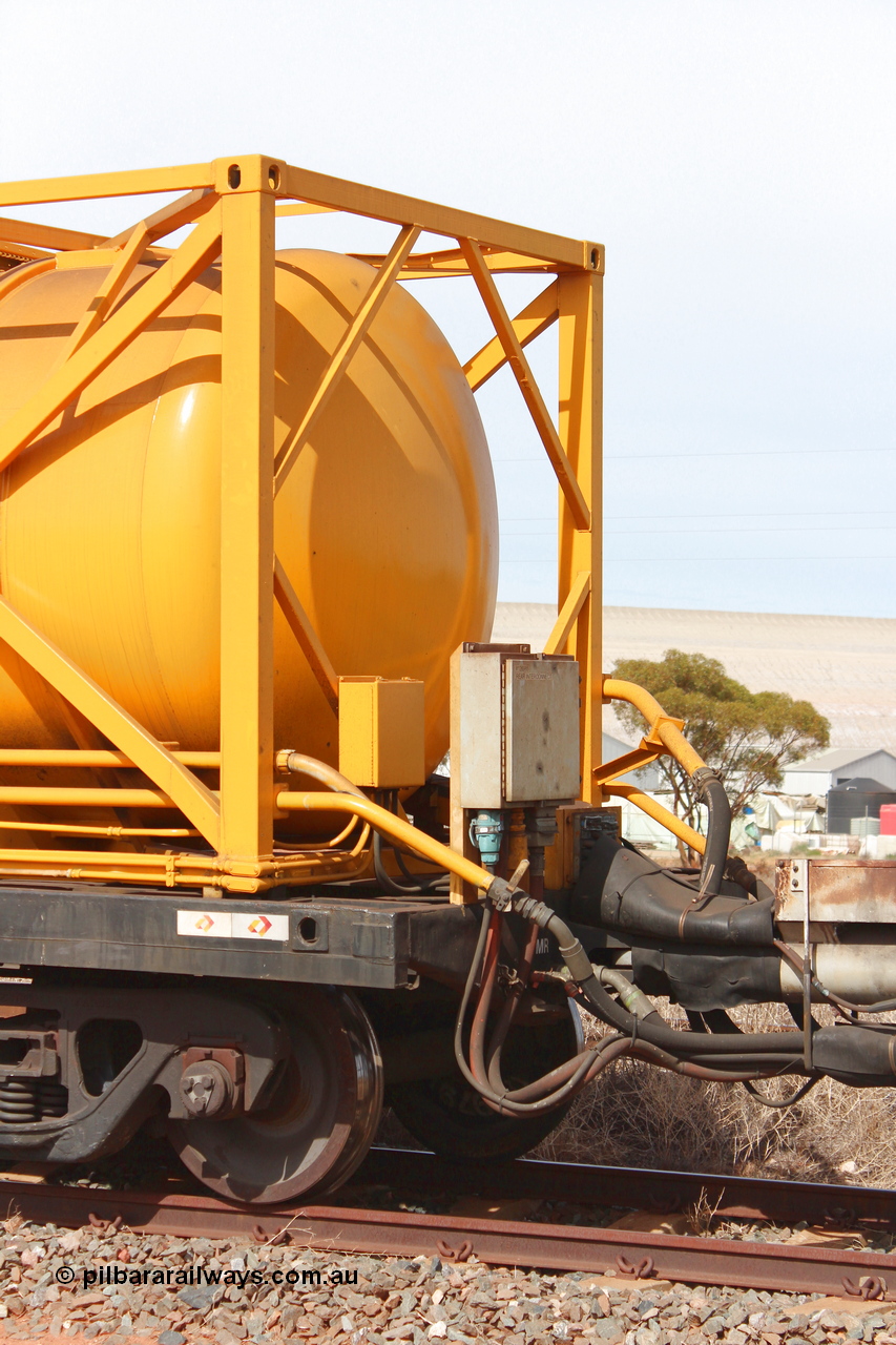 160409 IMG 7087
Parkeston, Aurizon rail grinder MMY type MMY 034, built in the USA by Loram as RG331 ~2004, imported into Australia by Queensland Rail, now Aurizon, in April 2009, detail picture. Peter Donaghy image.
Keywords: Peter-D-Image;MMY-type;MMY034;Loram-USA;RG331;rail-grinder;detail-image;