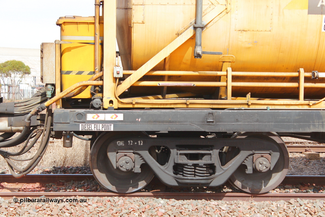 160409 IMG 7096
Parkeston, Aurizon rail grinder MMY type MMY 034, built in the USA by Loram as RG331 ~2004, imported into Australia by Queensland Rail, now Aurizon, in April 2009, detail picture. Peter Donaghy image.
Keywords: Peter-D-Image;MMY-type;MMY034;Loram-USA;RG331;rail-grinder;detail-image;