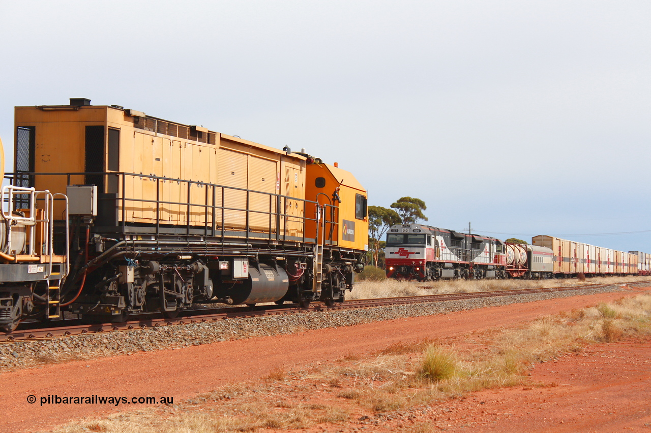 160409 IMG 7125
Parkeston, Aurizon rail grinder MMY type MMY 034, built in the USA by Loram as RG331 ~2004, imported into Australia by Queensland Rail, now Aurizon, in April 2009, detail picture. Peter Donaghy image.
Keywords: Peter-D-Image;MMY-type;MMY034;Loram-USA;RG331;rail-grinder;detail-image;