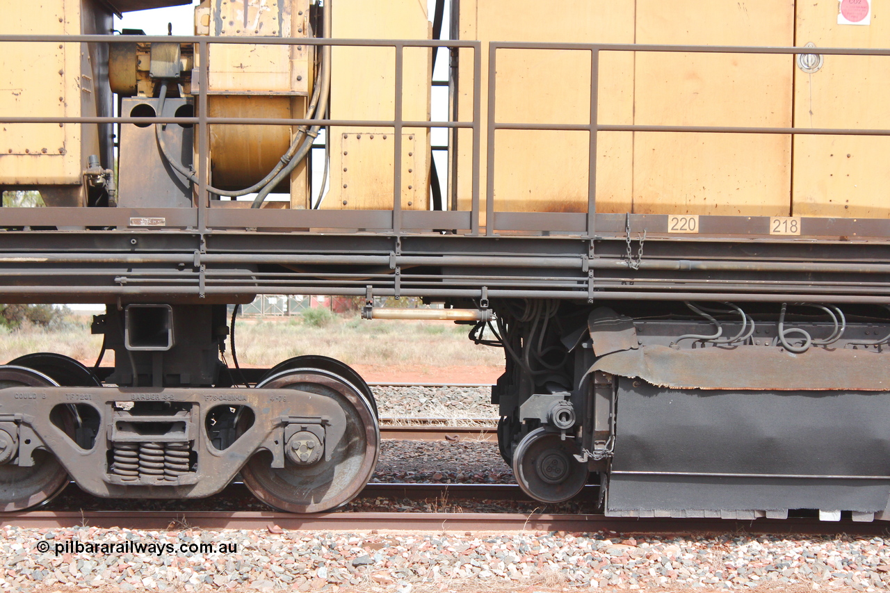 160409 IMG 7183
Parkeston, Aurizon rail grinder MMY type MMY 034, built in the USA by Loram as RG331 ~2004, imported into Australia by Queensland Rail, now Aurizon, in April 2009, detail picture. Peter Donaghy image.
Keywords: Peter-D-Image;MMY-type;MMY034;Loram-USA;RG331;rail-grinder;detail-image;