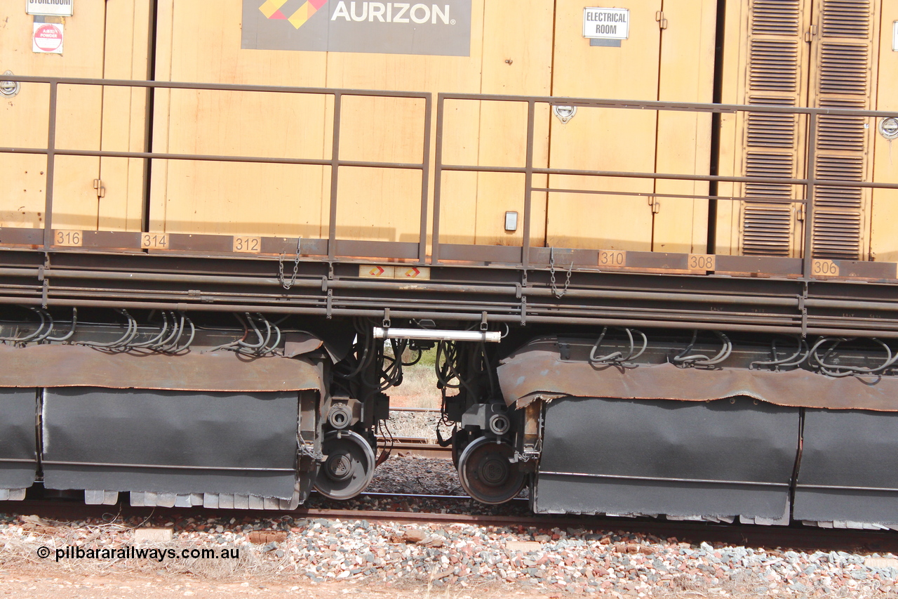 160409 IMG 7196
Parkeston, Aurizon rail grinder MMY type MMY 034, built in the USA by Loram as RG331 ~2004, imported into Australia by Queensland Rail, now Aurizon, in April 2009, detail picture. Peter Donaghy image.
Keywords: Peter-D-Image;MMY-type;MMY034;Loram-USA;RG331;rail-grinder;detail-image;