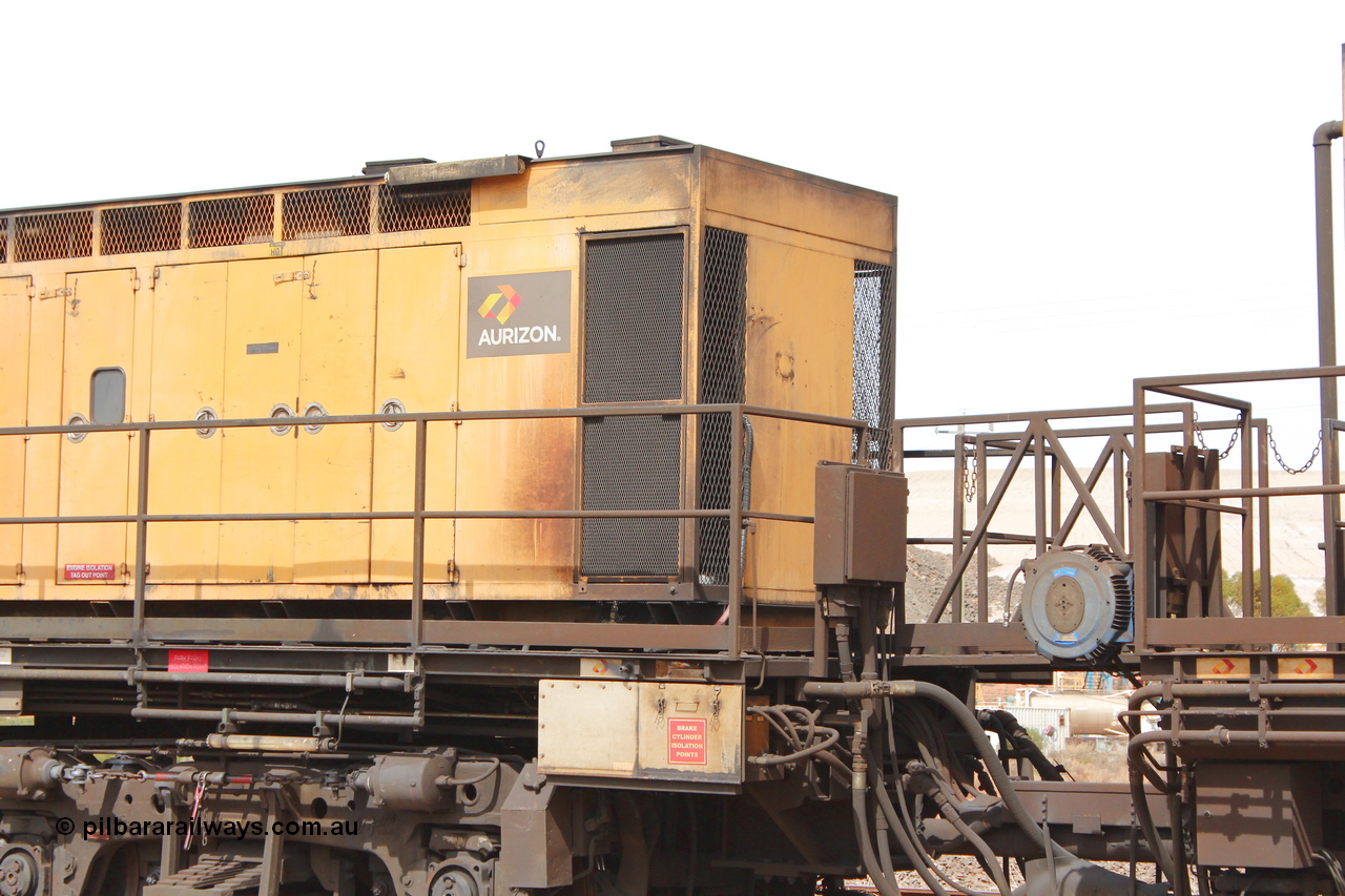 160409 IMG 7220
Parkeston, Aurizon rail grinder MMY type MMY 034, built in the USA by Loram as RG331 ~2004, imported into Australia by Queensland Rail, now Aurizon, in April 2009, detail picture. Peter Donaghy image.
Keywords: Peter-D-Image;MMY-type;MMY034;Loram-USA;RG331;rail-grinder;detail-image;