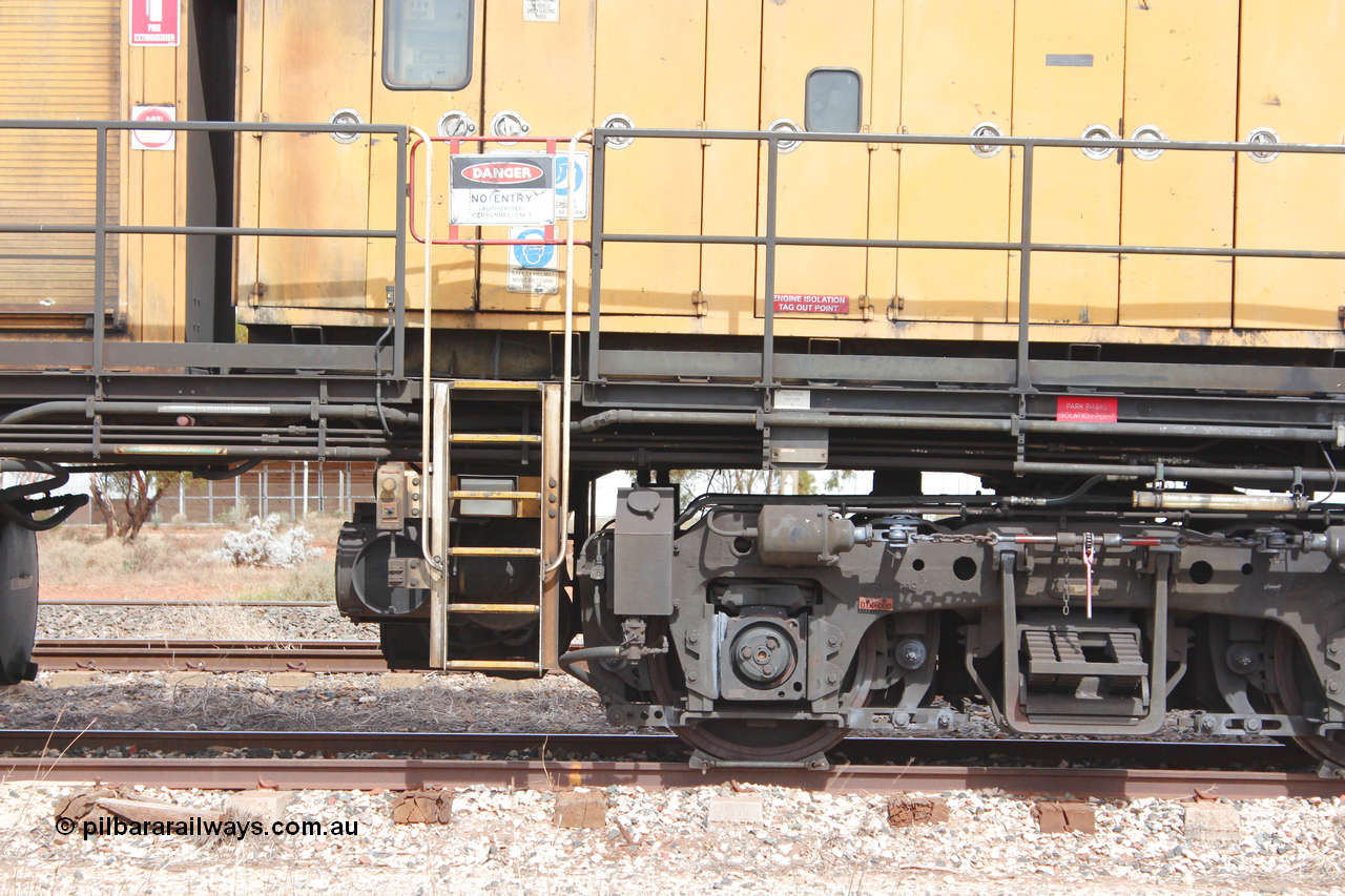 160409 IMG 7224
Parkeston, Aurizon rail grinder MMY type MMY 034, built in the USA by Loram as RG331 ~2004, imported into Australia by Queensland Rail, now Aurizon, in April 2009, detail picture. Peter Donaghy image.
Keywords: Peter-D-Image;MMY-type;MMY034;Loram-USA;RG331;rail-grinder;detail-image;