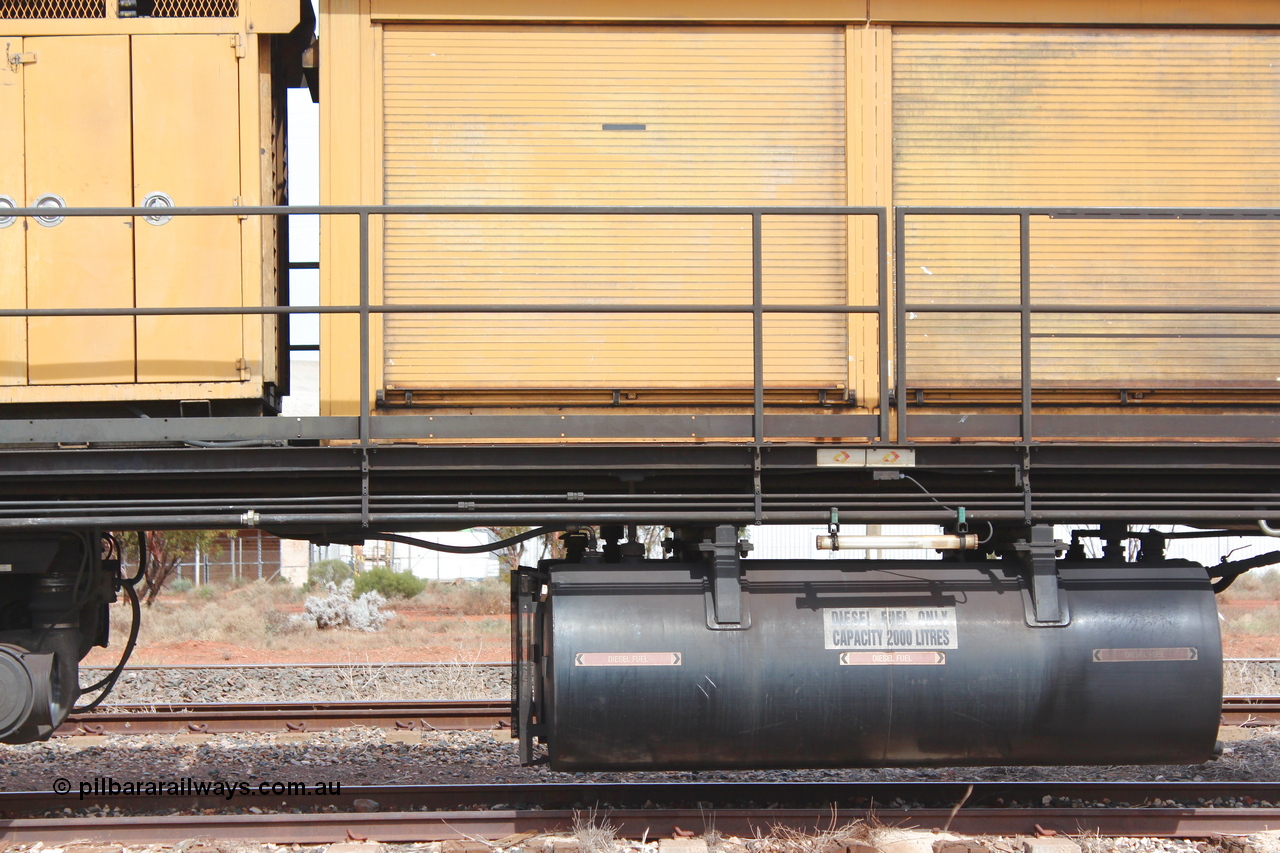 160409 IMG 7229
Parkeston, Aurizon rail grinder MMY type MMY 034, built in the USA by Loram as RG331 ~2004, imported into Australia by Queensland Rail, now Aurizon, in April 2009, detail picture. Peter Donaghy image.
Keywords: Peter-D-Image;MMY-type;MMY034;Loram-USA;RG331;rail-grinder;detail-image;