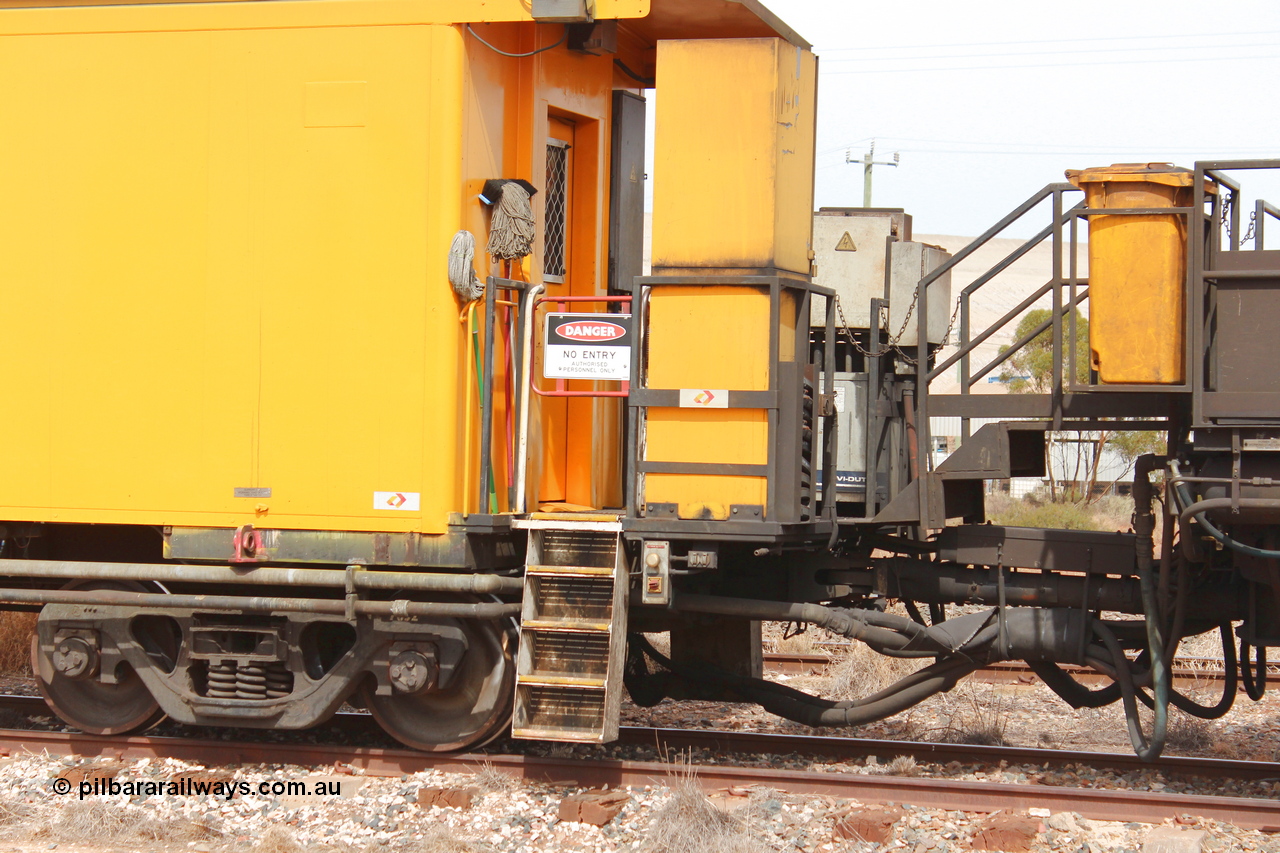 160409 IMG 7238
Parkeston, Aurizon rail grinder MMY type MMY 034, built in the USA by Loram as RG331 ~2004, imported into Australia by Queensland Rail, now Aurizon, in April 2009, detail picture. Peter Donaghy image.
Keywords: Peter-D-Image;MMY-type;MMY034;Loram-USA;RG331;rail-grinder;detail-image;