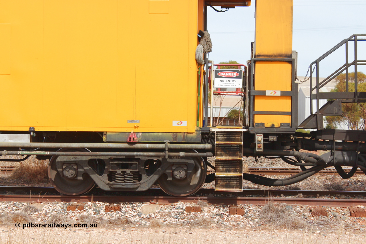 160409 IMG 7240
Parkeston, Aurizon rail grinder MMY type MMY 034, built in the USA by Loram as RG331 ~2004, imported into Australia by Queensland Rail, now Aurizon, in April 2009, detail picture. Peter Donaghy image.
Keywords: Peter-D-Image;MMY-type;MMY034;Loram-USA;RG331;rail-grinder;detail-image;