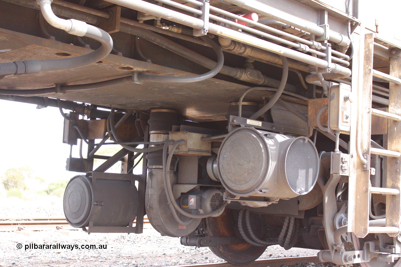 160409 IMG 7267
Parkeston, Aurizon rail grinder MMY type MMY 034, built in the USA by Loram as RG331 ~2004, imported into Australia by Queensland Rail, now Aurizon, in April 2009, detail picture. Peter Donaghy image.
Keywords: Peter-D-Image;MMY-type;MMY034;Loram-USA;RG331;rail-grinder;detail-image;