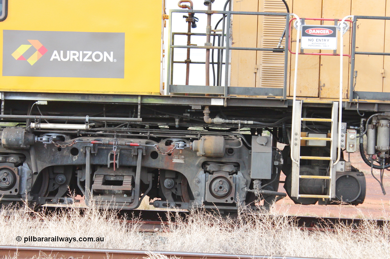 160412 IMG 7335
Parkeston, Aurizon rail grinder MMY type MMY 034, built in the USA by Loram as RG331 ~2004, imported into Australia by Queensland Rail, now Aurizon, in April 2009, detail picture. Peter Donaghy image.
Keywords: Peter-D-Image;MMY-type;MMY034;Loram-USA;RG331;rail-grinder;detail-image;