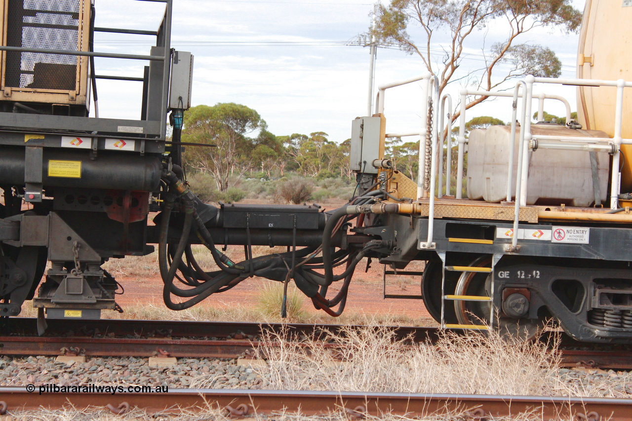 160412 IMG 7345
Parkeston, Aurizon rail grinder MMY type MMY 034, built in the USA by Loram as RG331 ~2004, imported into Australia by Queensland Rail, now Aurizon, in April 2009, detail picture. Peter Donaghy image.
Keywords: Peter-D-Image;MMY-type;MMY034;Loram-USA;RG331;rail-grinder;detail-image;