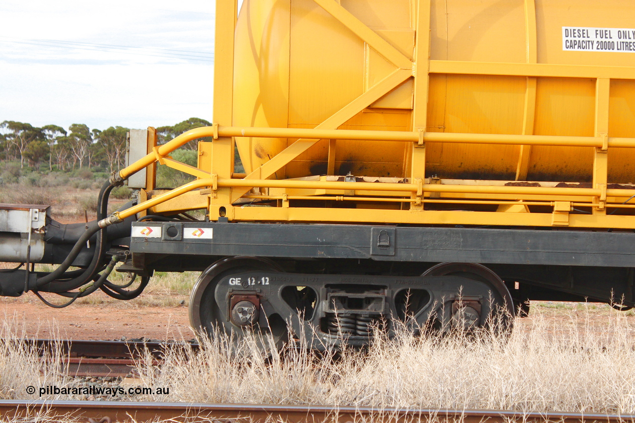 160412 IMG 7364
Parkeston, Aurizon rail grinder MMY type MMY 034, built in the USA by Loram as RG331 ~2004, imported into Australia by Queensland Rail, now Aurizon, in April 2009, detail picture. Peter Donaghy image.
Keywords: Peter-D-Image;MMY-type;MMY034;Loram-USA;RG331;rail-grinder;detail-image;