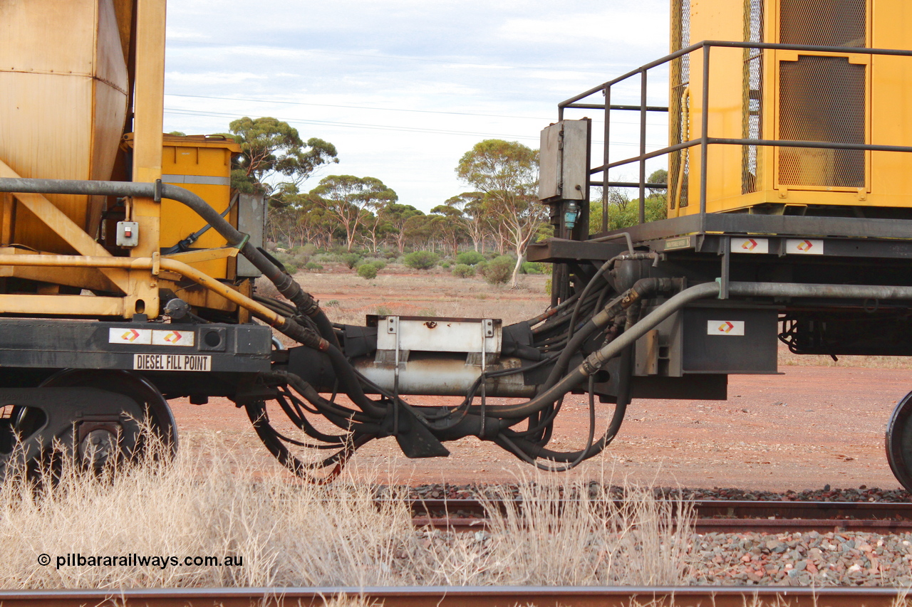 160412 IMG 7372
Parkeston, Aurizon rail grinder MMY type MMY 034, built in the USA by Loram as RG331 ~2004, imported into Australia by Queensland Rail, now Aurizon, in April 2009, detail picture. Peter Donaghy image.
Keywords: Peter-D-Image;MMY-type;MMY034;Loram-USA;RG331;rail-grinder;detail-image;