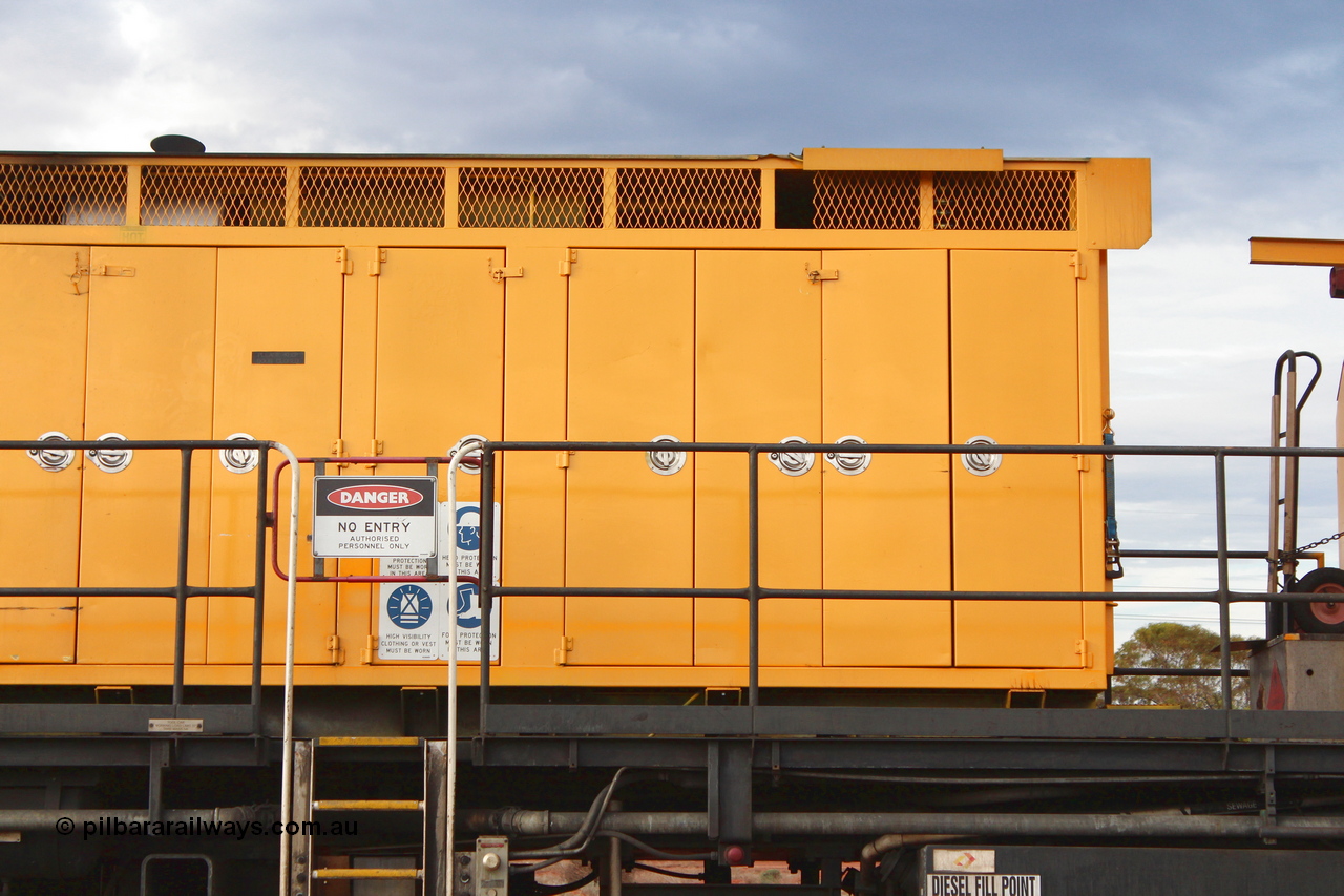 160412 IMG 7376
Parkeston, Aurizon rail grinder MMY type MMY 034, built in the USA by Loram as RG331 ~2004, imported into Australia by Queensland Rail, now Aurizon, in April 2009, detail picture. Peter Donaghy image.
Keywords: Peter-D-Image;MMY-type;MMY034;Loram-USA;RG331;rail-grinder;detail-image;