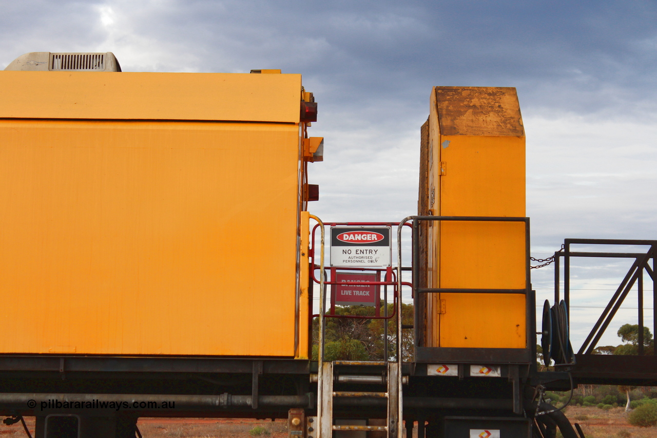 160412 IMG 7384
Parkeston, Aurizon rail grinder MMY type MMY 034, built in the USA by Loram as RG331 ~2004, imported into Australia by Queensland Rail, now Aurizon, in April 2009, detail picture. Peter Donaghy image.
Keywords: Peter-D-Image;MMY-type;MMY034;Loram-USA;RG331;rail-grinder;detail-image;