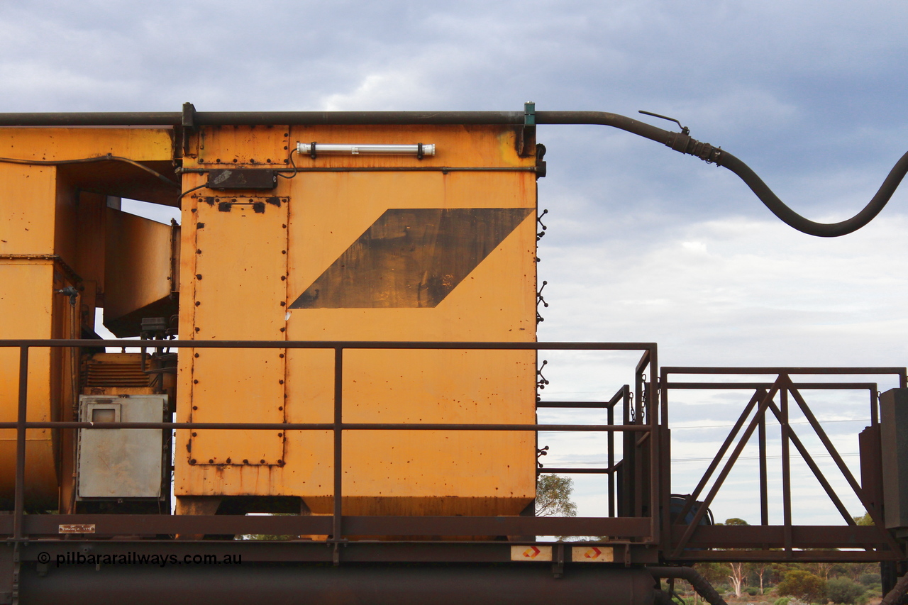 160412 IMG 7412
Parkeston, Aurizon rail grinder MMY type MMY 034, built in the USA by Loram as RG331 ~2004, imported into Australia by Queensland Rail, now Aurizon, in April 2009, detail picture. Peter Donaghy image.
Keywords: Peter-D-Image;MMY-type;MMY034;Loram-USA;RG331;rail-grinder;detail-image;