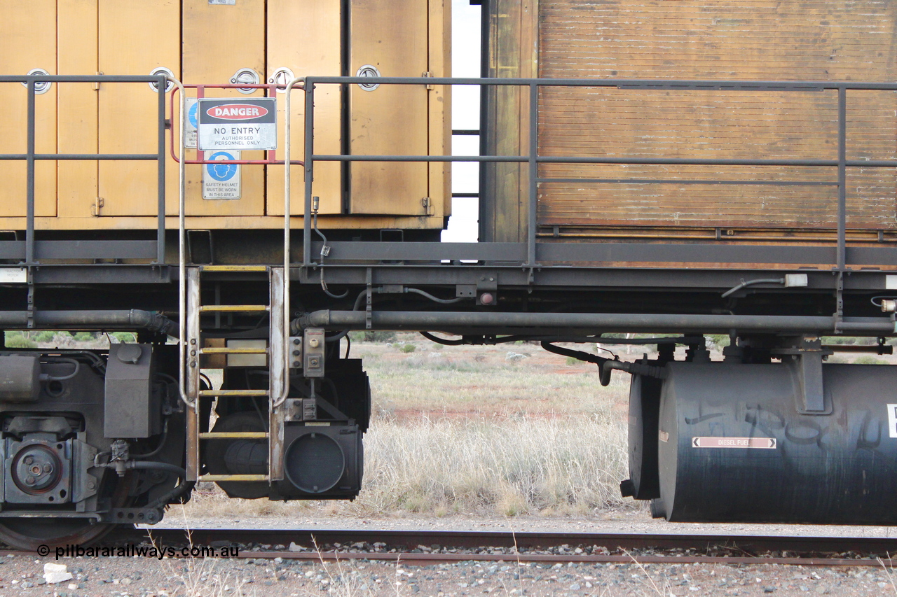 160412 IMG 7446
Parkeston, Aurizon rail grinder MMY type MMY 034, built in the USA by Loram as RG331 ~2004, imported into Australia by Queensland Rail, now Aurizon, in April 2009, detail picture. Peter Donaghy image.
Keywords: Peter-D-Image;MMY-type;MMY034;Loram-USA;RG331;rail-grinder;detail-image;