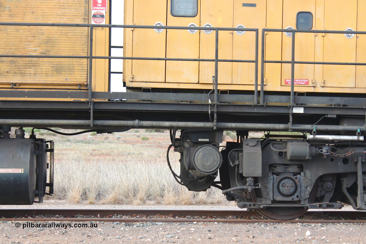 160412 IMG 7450
Parkeston, Aurizon rail grinder MMY type MMY 034, built in the USA by Loram as RG331 ~2004, imported into Australia by Queensland Rail, now Aurizon, in April 2009, detail picture. Peter Donaghy image.
Keywords: Peter-D-Image;MMY-type;MMY034;Loram-USA;RG331;rail-grinder;detail-image;