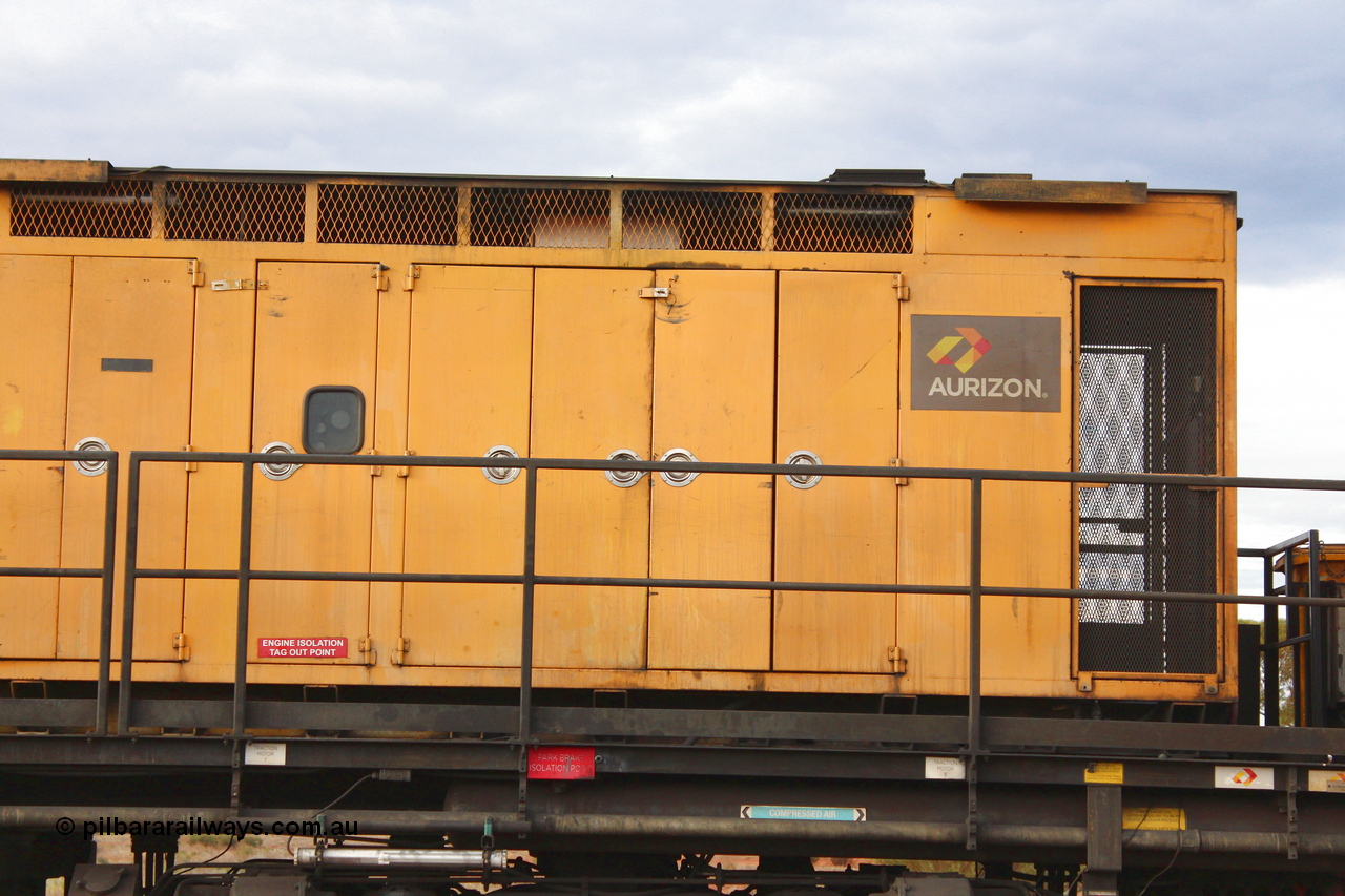 160412 IMG 7453
Parkeston, Aurizon rail grinder MMY type MMY 034, built in the USA by Loram as RG331 ~2004, imported into Australia by Queensland Rail, now Aurizon, in April 2009, detail picture. Peter Donaghy image.
Keywords: Peter-D-Image;MMY-type;MMY034;Loram-USA;RG331;rail-grinder;detail-image;