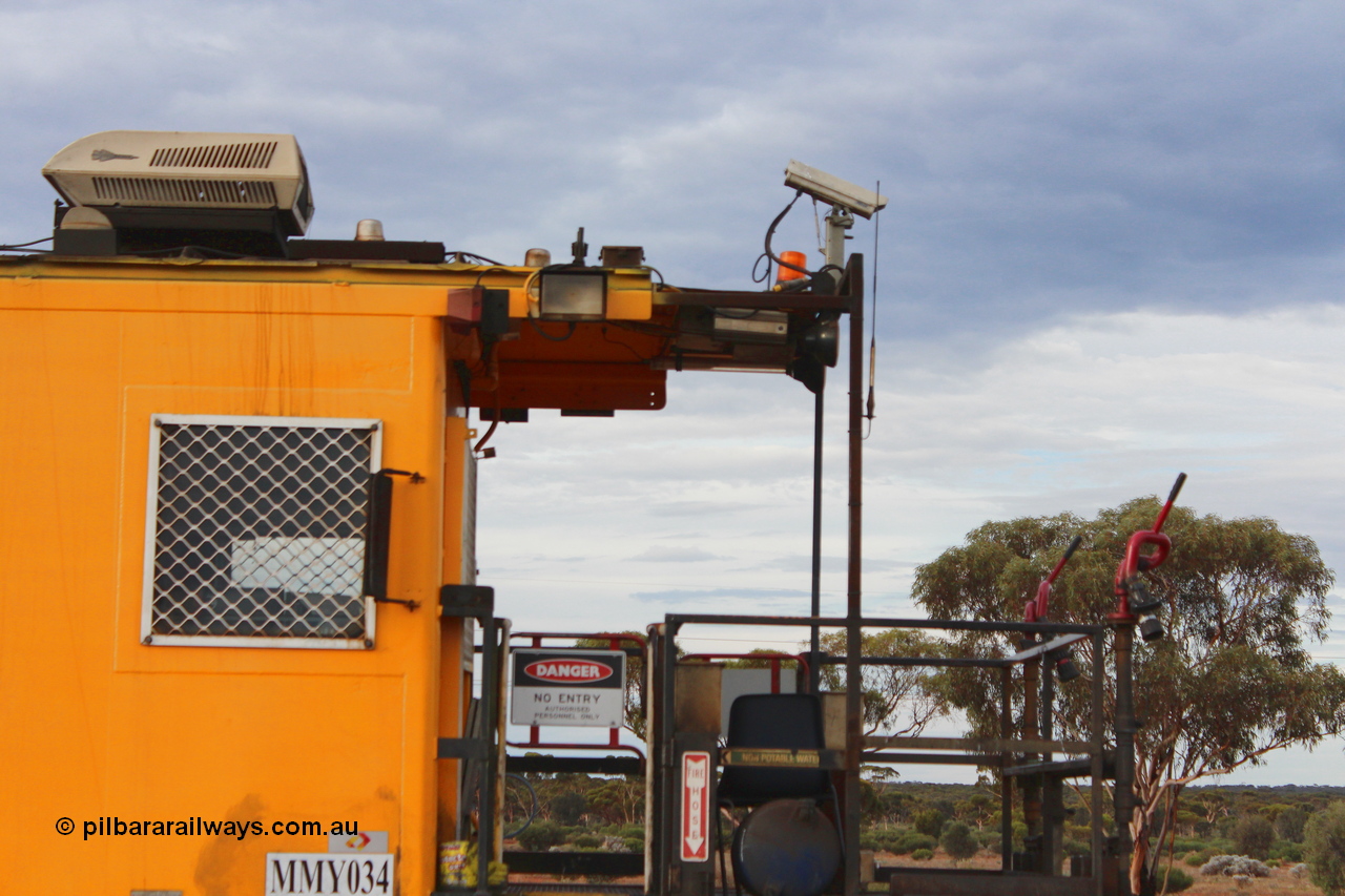 160412 IMG 7462
Parkeston, Aurizon rail grinder MMY type MMY 034, built in the USA by Loram as RG331 ~2004, imported into Australia by Queensland Rail, now Aurizon, in April 2009, detail picture. Peter Donaghy image.
Keywords: Peter-D-Image;MMY-type;MMY034;Loram-USA;RG331;rail-grinder;detail-image;