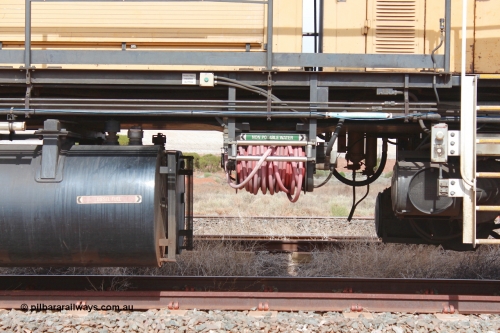 160409 IMG 7031
Parkeston, Aurizon rail grinder MMY type MMY 034, built in the USA by Loram as RG331 ~2004, imported into Australia by Queensland Rail, now Aurizon, in April 2009, detail picture. Peter Donaghy image.
Keywords: Peter-D-Image;MMY-type;MMY034;Loram-USA;RG331;rail-grinder;detail-image;