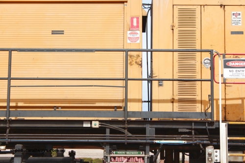 160409 IMG 7032
Parkeston, Aurizon rail grinder MMY type MMY 034, built in the USA by Loram as RG331 ~2004, imported into Australia by Queensland Rail, now Aurizon, in April 2009, detail picture. Peter Donaghy image.
Keywords: Peter-D-Image;MMY-type;MMY034;Loram-USA;RG331;rail-grinder;detail-image;