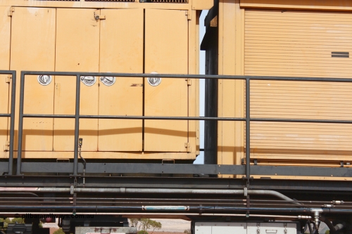 160409 IMG 7041
Parkeston, Aurizon rail grinder MMY type MMY 034, built in the USA by Loram as RG331 ~2004, imported into Australia by Queensland Rail, now Aurizon, in April 2009, detail picture. Peter Donaghy image.
Keywords: Peter-D-Image;MMY-type;MMY034;Loram-USA;RG331;rail-grinder;detail-image;