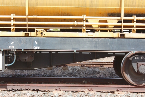 160409 IMG 7056
Parkeston, Aurizon rail grinder MMY type MMY 034, built in the USA by Loram as RG331 ~2004, imported into Australia by Queensland Rail, now Aurizon, in April 2009, detail picture. Peter Donaghy image.
Keywords: Peter-D-Image;MMY-type;MMY034;Loram-USA;RG331;rail-grinder;detail-image;