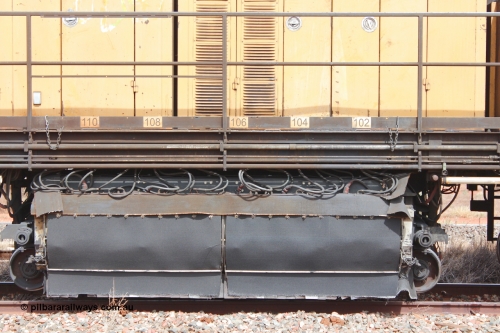 160409 IMG 7154
Parkeston, Aurizon rail grinder MMY type MMY 034, built in the USA by Loram as RG331 ~2004, imported into Australia by Queensland Rail, now Aurizon, in April 2009, detail picture. Peter Donaghy image.
Keywords: Peter-D-Image;MMY-type;MMY034;Loram-USA;RG331;rail-grinder;detail-image;