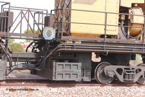 160409 IMG 7188
Parkeston, Aurizon rail grinder MMY type MMY 034, built in the USA by Loram as RG331 ~2004, imported into Australia by Queensland Rail, now Aurizon, in April 2009, detail picture. Peter Donaghy image.
Keywords: Peter-D-Image;MMY-type;MMY034;Loram-USA;RG331;rail-grinder;detail-image;