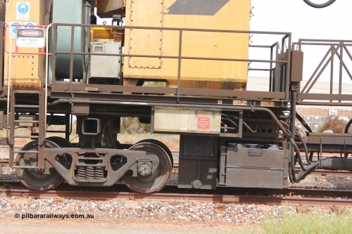 160409 IMG 7192
Parkeston, Aurizon rail grinder MMY type MMY 034, built in the USA by Loram as RG331 ~2004, imported into Australia by Queensland Rail, now Aurizon, in April 2009, detail picture. Peter Donaghy image.
Keywords: Peter-D-Image;MMY-type;MMY034;Loram-USA;RG331;rail-grinder;detail-image;