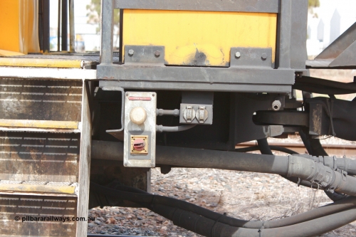 160409 IMG 7254
Parkeston, Aurizon rail grinder MMY type MMY 034, built in the USA by Loram as RG331 ~2004, imported into Australia by Queensland Rail, now Aurizon, in April 2009, detail picture. Peter Donaghy image.
Keywords: Peter-D-Image;MMY-type;MMY034;Loram-USA;RG331;rail-grinder;detail-image;