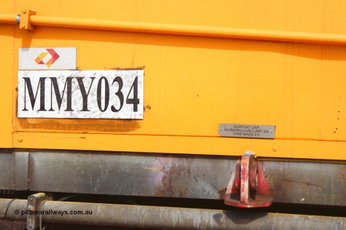 160409 IMG 7259
Parkeston, Aurizon rail grinder MMY type MMY 034, built in the USA by Loram as RG331 ~2004, imported into Australia by Queensland Rail, now Aurizon, in April 2009, detail picture. Peter Donaghy image.
Keywords: Peter-D-Image;MMY-type;MMY034;Loram-USA;RG331;rail-grinder;detail-image;