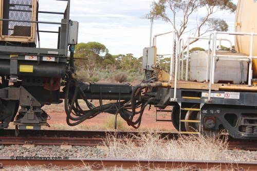160412 IMG 7345
Parkeston, Aurizon rail grinder MMY type MMY 034, built in the USA by Loram as RG331 ~2004, imported into Australia by Queensland Rail, now Aurizon, in April 2009, detail picture. Peter Donaghy image.
Keywords: Peter-D-Image;MMY-type;MMY034;Loram-USA;RG331;rail-grinder;detail-image;
