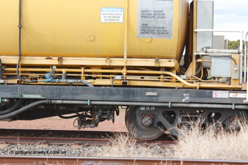 160412 IMG 7361
Parkeston, Aurizon rail grinder MMY type MMY 034, built in the USA by Loram as RG331 ~2004, imported into Australia by Queensland Rail, now Aurizon, in April 2009, detail picture. Peter Donaghy image.
Keywords: Peter-D-Image;MMY-type;MMY034;Loram-USA;RG331;rail-grinder;detail-image;