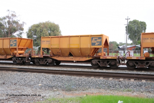 140601 4465
Woodbridge, empty Carina bound iron ore train #1035, CFCLA leased CHCH type waggon CHCH 7636 these waggons were rebuilt between 2010 and 2012 by Bluebird Rail Operations SA from former Goldsworthy Mining hopper waggons originally built by Tomlinson WA and Scotts of Ipswich Qld back in the 60's to early 80's. June 1, 2014.
Keywords: CHCH-type;CHCH7636;Bluebird-Rail-Operations-SA;2010/201-36;