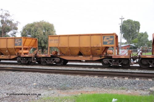 140601 4473
Woodbridge, empty Carina bound iron ore train #1035, CFCLA leased CHCH type waggon CHCH 7675 these waggons were rebuilt between 2010 and 2012 by Bluebird Rail Operations SA from former Goldsworthy Mining hopper waggons originally built by Tomlinson WA and Scotts of Ipswich Qld back in the 60's to early 80's. June 1, 2014.
Keywords: CHCH-type;CHCH7675;Bluebird-Rail-Operations-SA;2010/201-75;