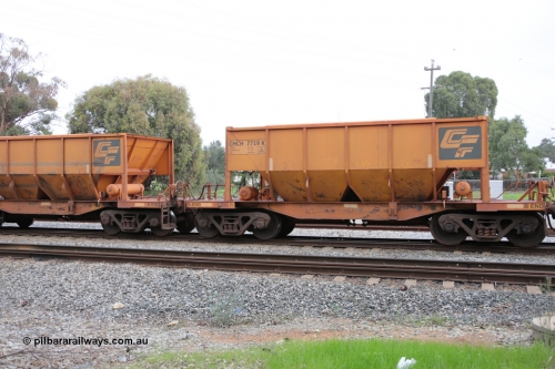 140601 4475
Woodbridge, empty Carina bound iron ore train #1035, CFCLA leased CHCH type waggon CHCH 7719 these waggons were rebuilt between 2010 and 2012 by Bluebird Rail Operations SA from former Goldsworthy Mining hopper waggons originally built by Tomlinson WA and Scotts of Ipswich Qld back in the 60's to early 80's. June 1, 2014.
Keywords: CHCH-type;CHCH7719;Bluebird-Rail-Operations-SA;2010/201-119;
