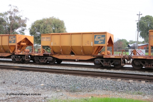 140601 4481
Woodbridge, empty Carina bound iron ore train #1035, CFCLA leased CHCH type waggon CHCH 7680 these waggons were rebuilt between 2010 and 2012 by Bluebird Rail Operations SA from former Goldsworthy Mining hopper waggons originally built by Tomlinson WA and Scotts of Ipswich Qld back in the 60's to early 80's. June 1, 2014.
Keywords: CHCH-type;CHCH7680;Bluebird-Rail-Operations-SA;2010/201-80;