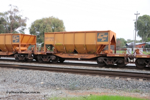 140601 4482
Woodbridge, empty Carina bound iron ore train #1035, CFCLA leased CHCH type waggon CHCH 7733 these waggons were rebuilt between 2010 and 2012 by Bluebird Rail Operations SA from former Goldsworthy Mining hopper waggons originally built by Tomlinson WA and Scotts of Ipswich Qld back in the 60's to early 80's. June 1, 2014.
Keywords: CHCH-type;CHCH7733;Bluebird-Rail-Operations-SA;2010/201-133;