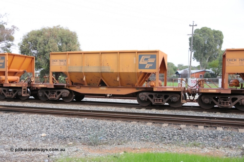 140601 4498
Woodbridge, empty Carina bound iron ore train #1035, CFCLA leased CHCH type waggon CHCH 7665 these waggons were rebuilt between 2010 and 2012 by Bluebird Rail Operations SA from former Goldsworthy Mining hopper waggons originally built by Tomlinson WA and Scotts of Ipswich Qld back in the 60's to early 80's. June 1, 2014.
Keywords: CHCH-type;CHCH7665;Bluebird-Rail-Operations-SA;2010/201-65;
