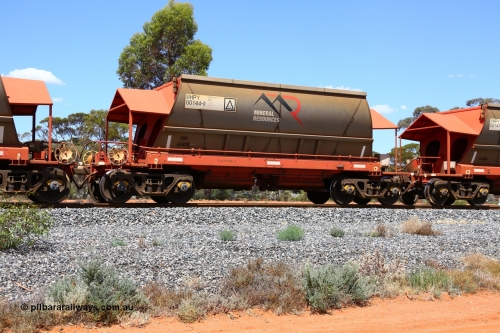 190107 0557
Binduli, on empty Mineral Resources Ltd iron ore train service from Esperance to Koolyanobbing 2034 with MRL's MHPY type iron ore waggon MHPY 00144 built by CSR Yangtze Co China serial 2014/382-144 in 2014 as a batch of 382 units, these bottom discharge hopper waggons are operated in 'married' pairs.
Keywords: MHPY-type;MHPY00144;2014/382-144;CSR-Yangtze-Rolling-Stock-Co-China;