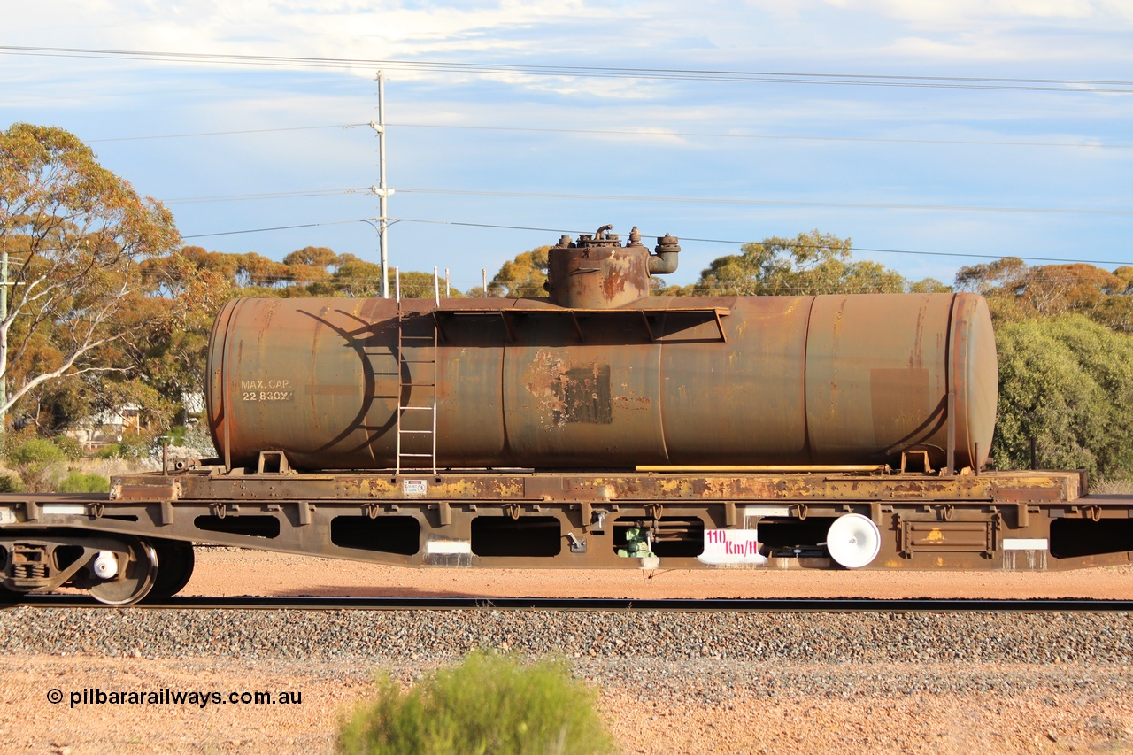 131024 IMG 0657
West Kalgoorlie, detail image of AZWY 30373 'Sputnik' loco oil and sand waggon. Peter Donaghy image.
Keywords: Peter-D-Image;AZWY-type;AZWY30373;Tomlinson-Steel-WA;WFX-type;WQCX-type;WSP-type;