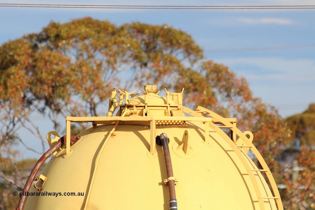 131024 IMG 0662
West Kalgoorlie, detail image of AZWY 30373 'Sputnik' loco oil and sand waggon. Peter Donaghy image.
Keywords: Peter-D-Image;AZWY-type;AZWY30373;Tomlinson-Steel-WA;WFX-type;WQCX-type;WSP-type;