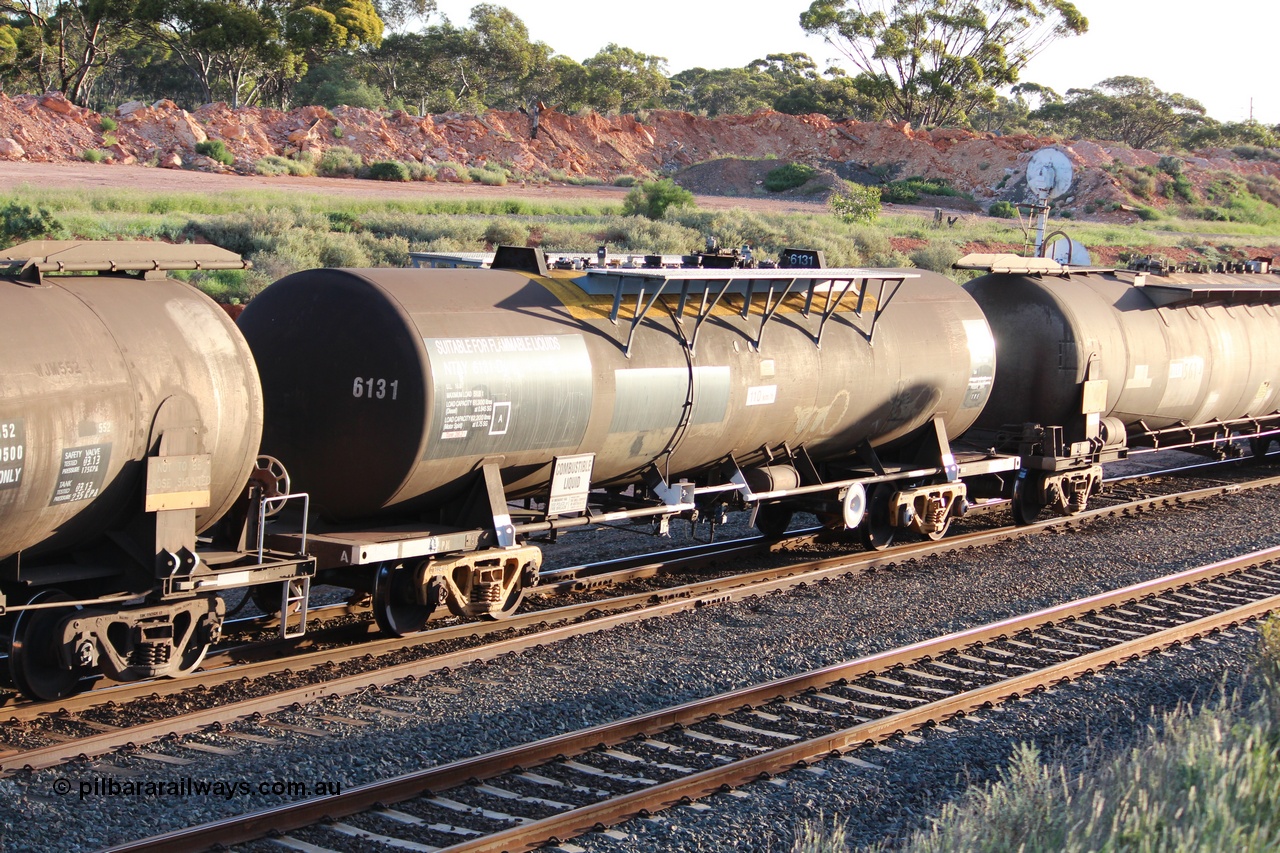 140205 IMG 1487
West Kalgoorlie, NTAY 6131 fuel tank waggon, originally built by Indeng Qld as an SCA tank SCA 282 for Shell NSW in 1979. Peter Donaghy image.
Keywords: Peter-D-Image;NTAY-type;NTAY6131;Indeng-Qld;SCA-type;SCA282;NTAF-type;