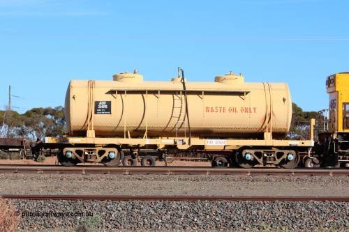 150326 IMG 4339
West Kalgoorlie, AZAY type waste oil waggon AZAY 23439 usually operates between Merredin Loco and Forrestfield, not normally seen here in the Goldfields. Peter Donaghy image.
Keywords: Peter-D-Image;AZAY-type;AZAY23439;