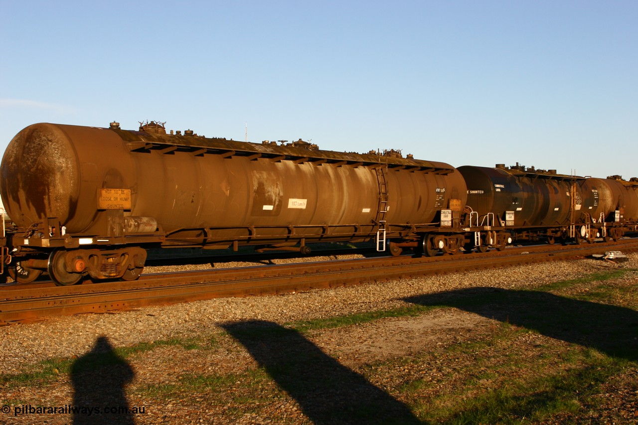 060603 5255 ATKY545K
Midland, ATKY 545, built by Tulloch Ltd NSW for ESSO Australia 1975 as a WJK type capacity of 105000 litres, sold to BP Oil in 1986, current capacity is probably 80500 litres in line with the rest of the fleet.
Keywords: ATKY-type;ATKY545;Tulloch-Ltd-NSW;WJK-type;