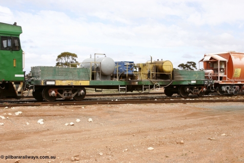 051101 6406
Parkeston, AZYF 932 is a CCE compressor waggon, originally built by Metropolitan Cammell Britain as GB type in 1952-55 for Commonwealth Railways, converted to RGB type, then current code in 1989. Seen here in use with ARG on the Loongana Limestone service.
Keywords: AZYF-type;AZYF932;Metropolitan-Cammell-Britain;GB-type;GF-type;RGB-type;