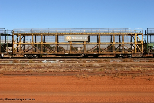 070530 9543
Parkeston, RMWY 34027 triple deck car carrying waggon, built by Comeng NSW in 1975 within the third batch of ten WMX type double deck car carrying waggons, re-coded to WMFX in 1979, converted to triple deck WMGF in 1989 then under National Rail leasing they became RMWY type.
Keywords: RMWY-type;RMWY34027;WAGR-Midland-WS;WMX-type;WMFX-type;WMGF-type;