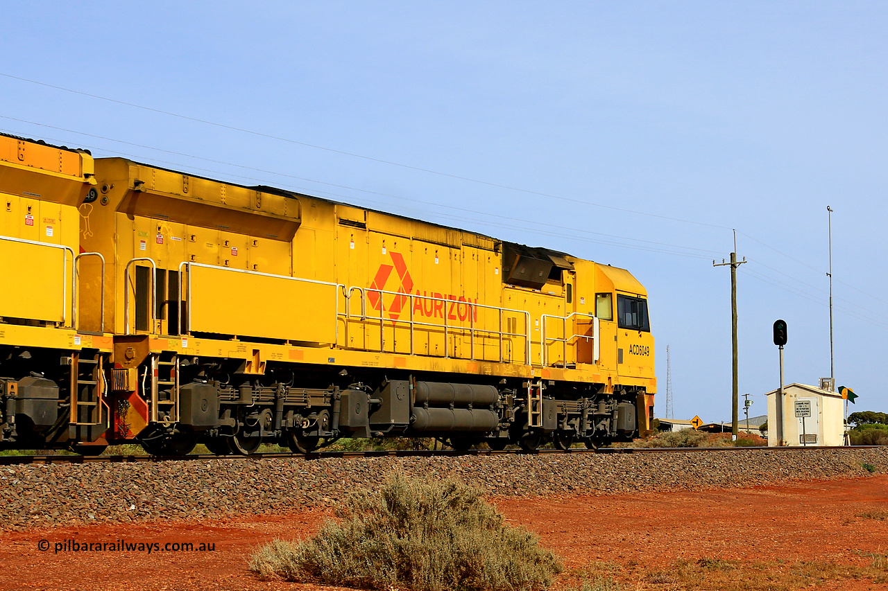 231020 8140
Parkeston, ACD class locomotive ACD 6049 built by Goninan NSW as a GE C44ACi model in April 2022, leads 4UP1 onto the mainline at Parkeston enroute to Kwinana, 20th of October 2023.
Keywords: ACD-class;ACD6049;Goninan-NSW;GE;C44ACi;